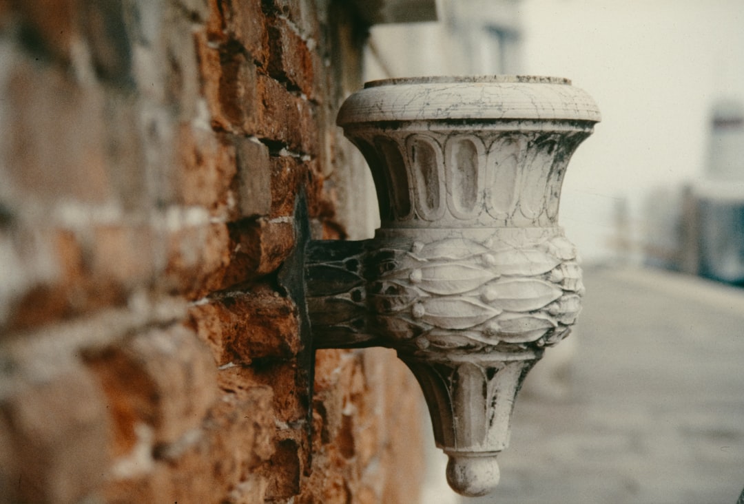 Photo vintage frosted glass wall lamp