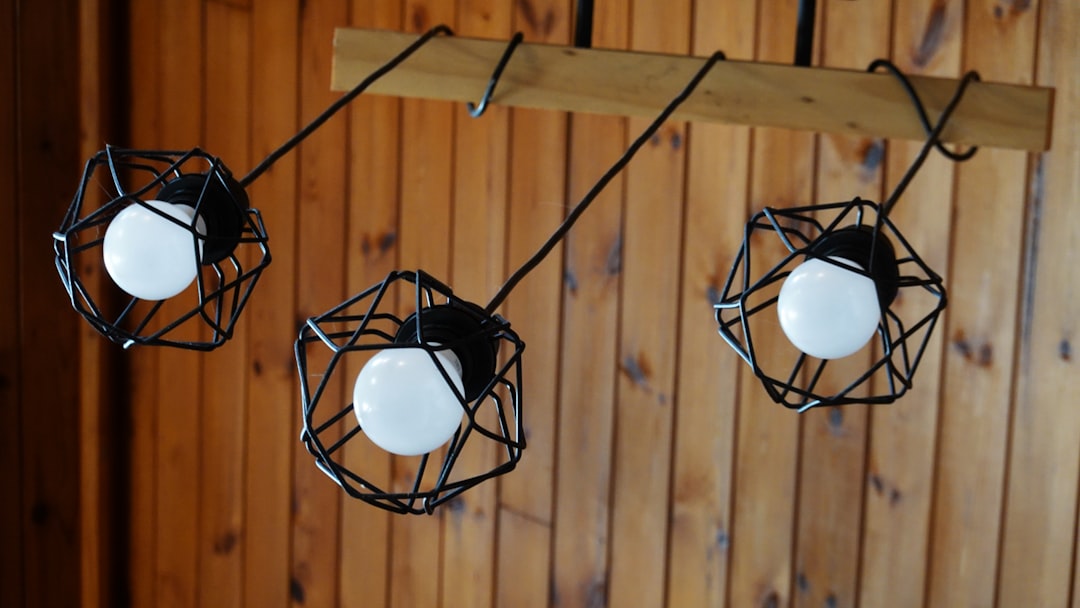 Photo industrial style pendant light