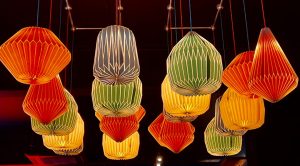 Photo origami lamp