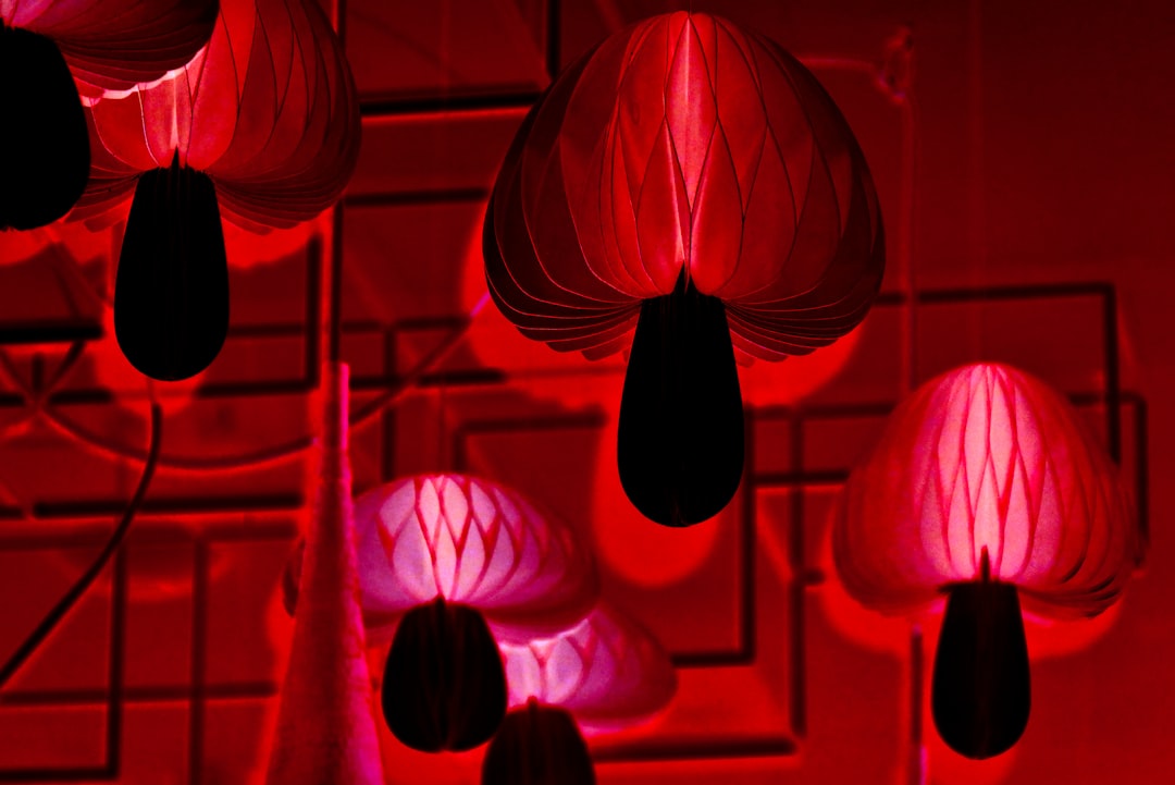 Photo mushroom lamp